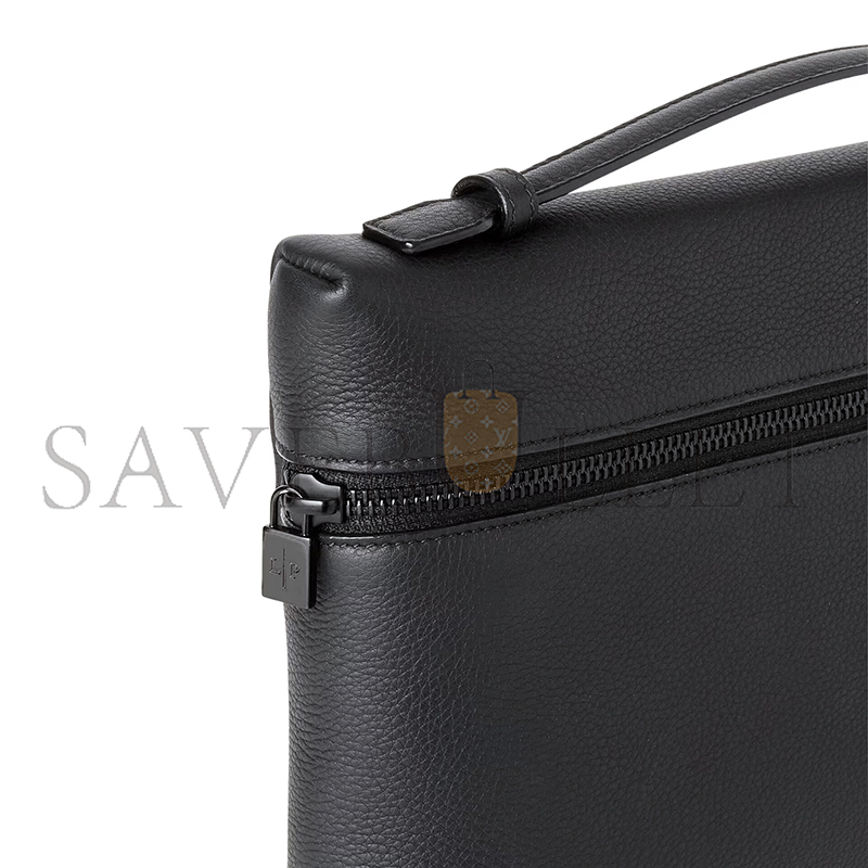 L0r0 P1ana extra pouch l29 grained calfskin fan9085 (29*17*5cm)